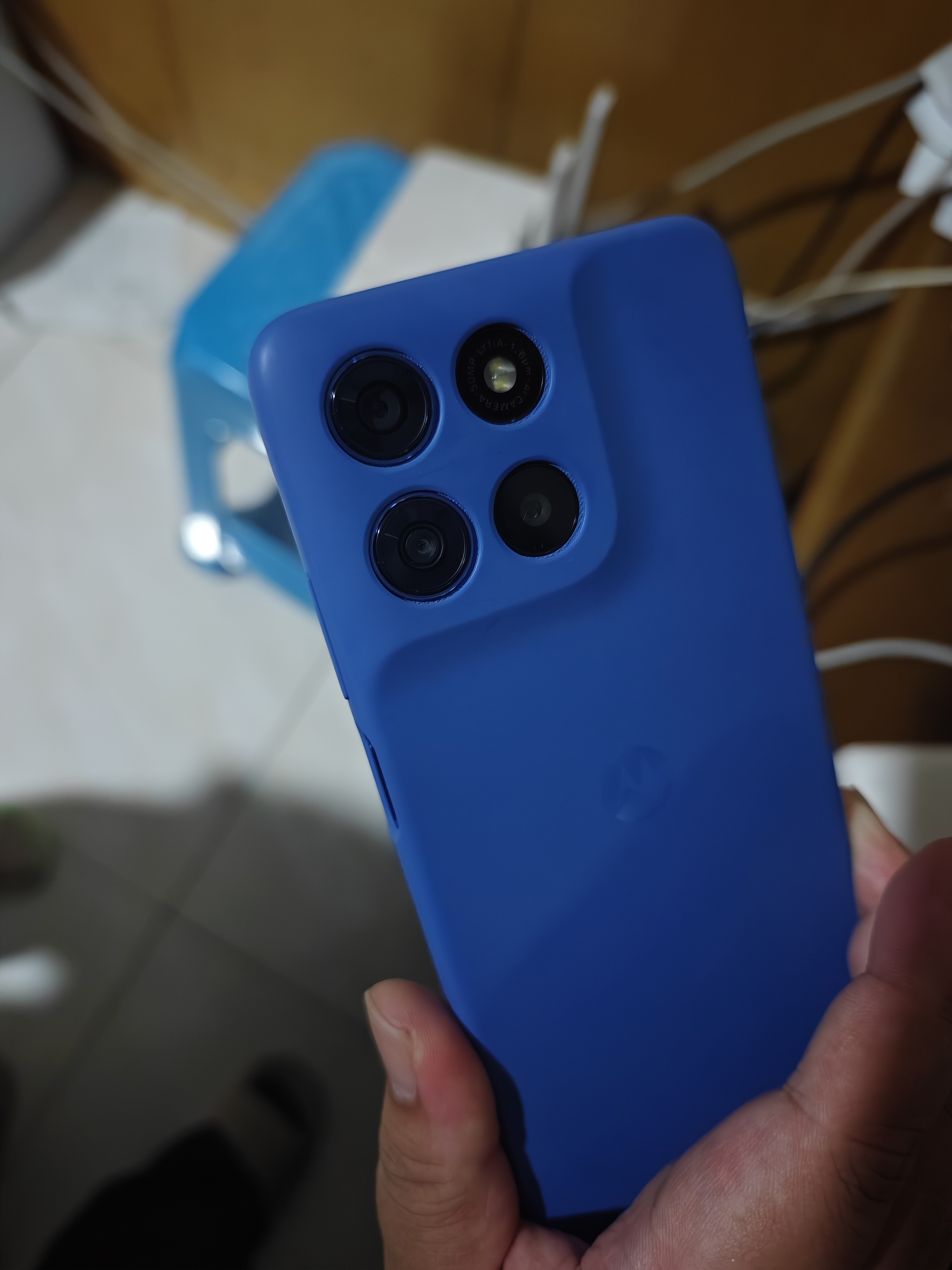 摩托罗拉 联想moto g100s 高刷LCD护眼屏 7000mAh大电池 多功能NFC 应用六开 8GB+256GB 海蓝 四年质保 实拍图