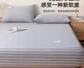 无印良品纯棉100%床笠1.2米x2.0米单件全棉床笠罩单双人宿舍床垫罩保护套 细条灰【100%全棉 防滑又舒适】 100cm*200cm 单床笠 实拍图