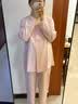 雅特茂月子服纯夏季产后棉孕妇睡衣款产妇待产喂奶哺乳家居服 秋冬款220g（送胸垫）柔雾玫瑰9-1450 L 实拍图