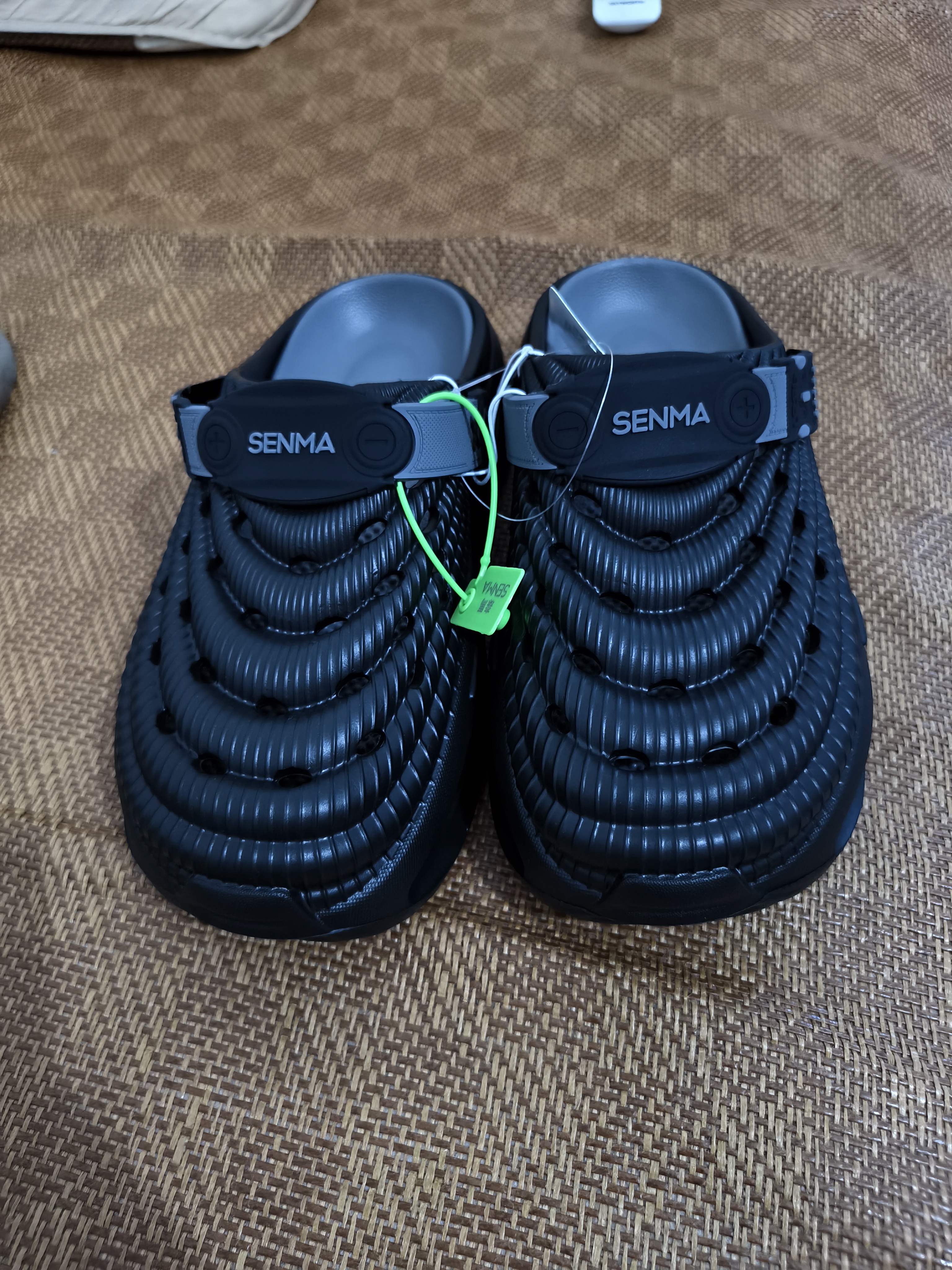 森馬（senma）洞洞鞋男2026新款防滑防臭夏季户外开车两穿运动拖鞋海边沙滩凉拖 实拍图