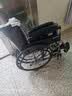 鱼跃（yuwell）手动轮椅车护理轻便可折叠带便盆餐板老人专用优质皮革钢管H058B 实拍图