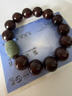 妍韵珠宝15mm印度小叶紫檀手串 和田玉转运珠琥珀文玩把件男女士佛珠手链 实拍图