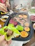 奥克斯（AUX）电火锅烤肉一体多功能料理锅二合一涮烤两用鸳鸯锅专用可拆卸分体式家用烤鱼锅可煎煮烤盘电烧烤炉 双盘款料理锅【煎烤盘+火锅盘】 实拍图