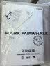 马克华菲（MARK FAIRWHALE）时尚潮牌长袖T恤男士春秋季内搭圆领纯棉休闲上衣男装 白色 XL 实拍图