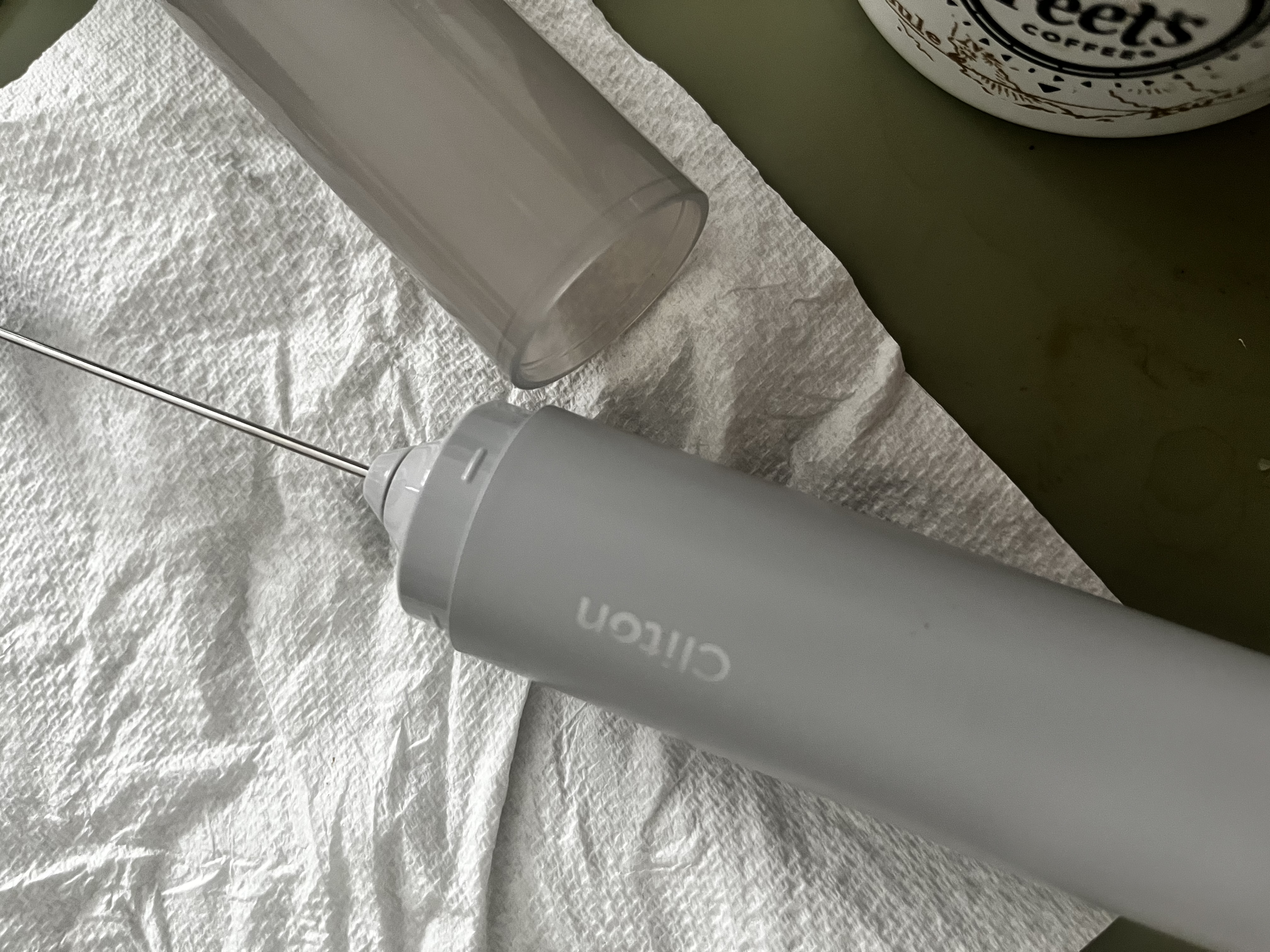 CLITON咖啡奶泡打发器电动咖啡打泡器搅拌棒收纳式搅拌器打奶泡器打蛋器 实拍图