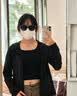 乐卡利墨镜男女士太阳眼镜开车网红拍照钓鱼方框小脸神器高级感气质街拍 四角星墨镜【 黑框黑灰片】 实拍图