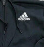 adidas休闲舒适三条纹立领夹克外套男装秋季阿迪达斯官方轻运动 黑色/白（推荐选大一码）   M 实拍图