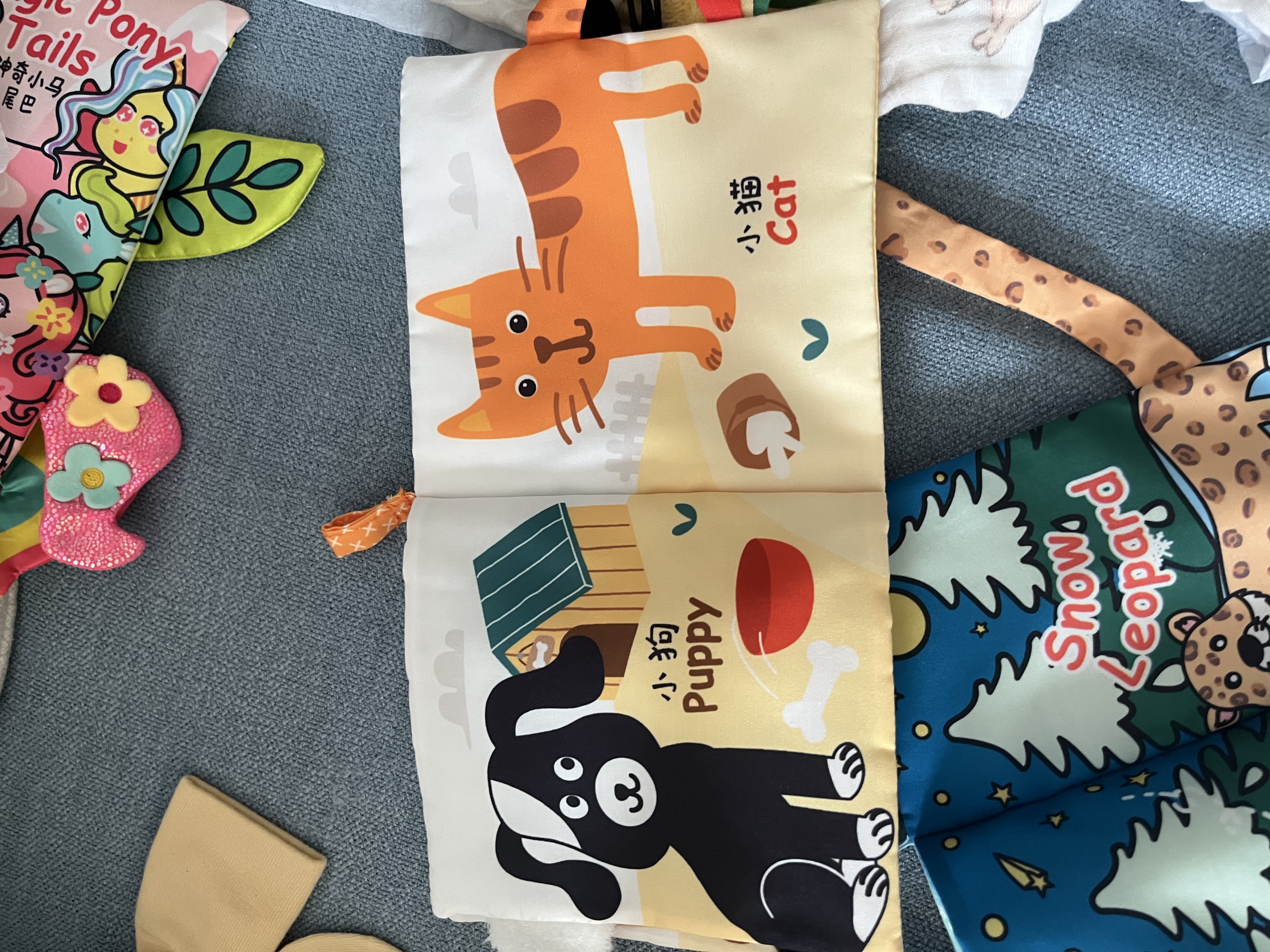 jollybaby尾巴布书早教婴儿撕不烂可啃咬玩具0-6个月宝宝手撕书-农场 实拍图