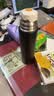 膳魔师（THERMOS）保冷保温杯不锈钢水杯磨砂黑500ml男女子双盖FFM-501送礼开学季 实拍图