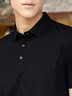 雅戈尔【新疆长绒棉弹】夏季t恤男士短袖翻领polo衫商务休闲穿着舒适 黑色VSPC533060ACA M 实拍图