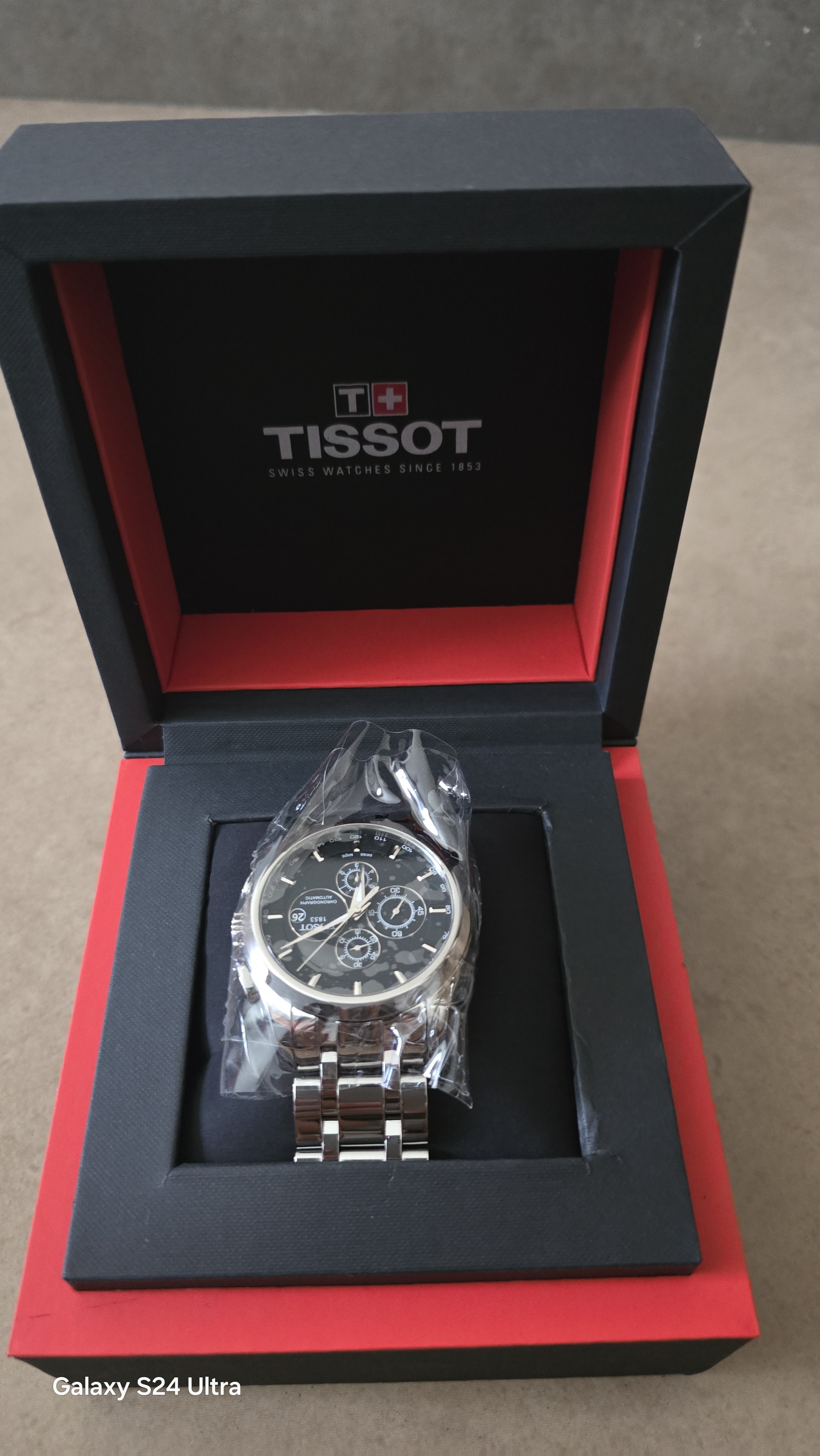 【二手99新】天梭(TISSOT)库图男表二手男士腕表自动机械瑞士奢侈品腕表 24全套 黑钢 T035.627.11.051.0 实拍图