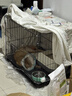 憨憨宠猫笼折叠猫笼子大号猫别墅加粗加密双层猫舍猫窝宠物猫咪用品家用 黑色 700双层 实拍图