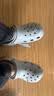卡骆驰（CROCS）洞洞鞋经典款Clog檀健次同款男士夏季新款拖鞋凉鞋沙滩鞋女10001 10001-1FT-经典Clog/大气灰 41-42 (260mm) 实拍图