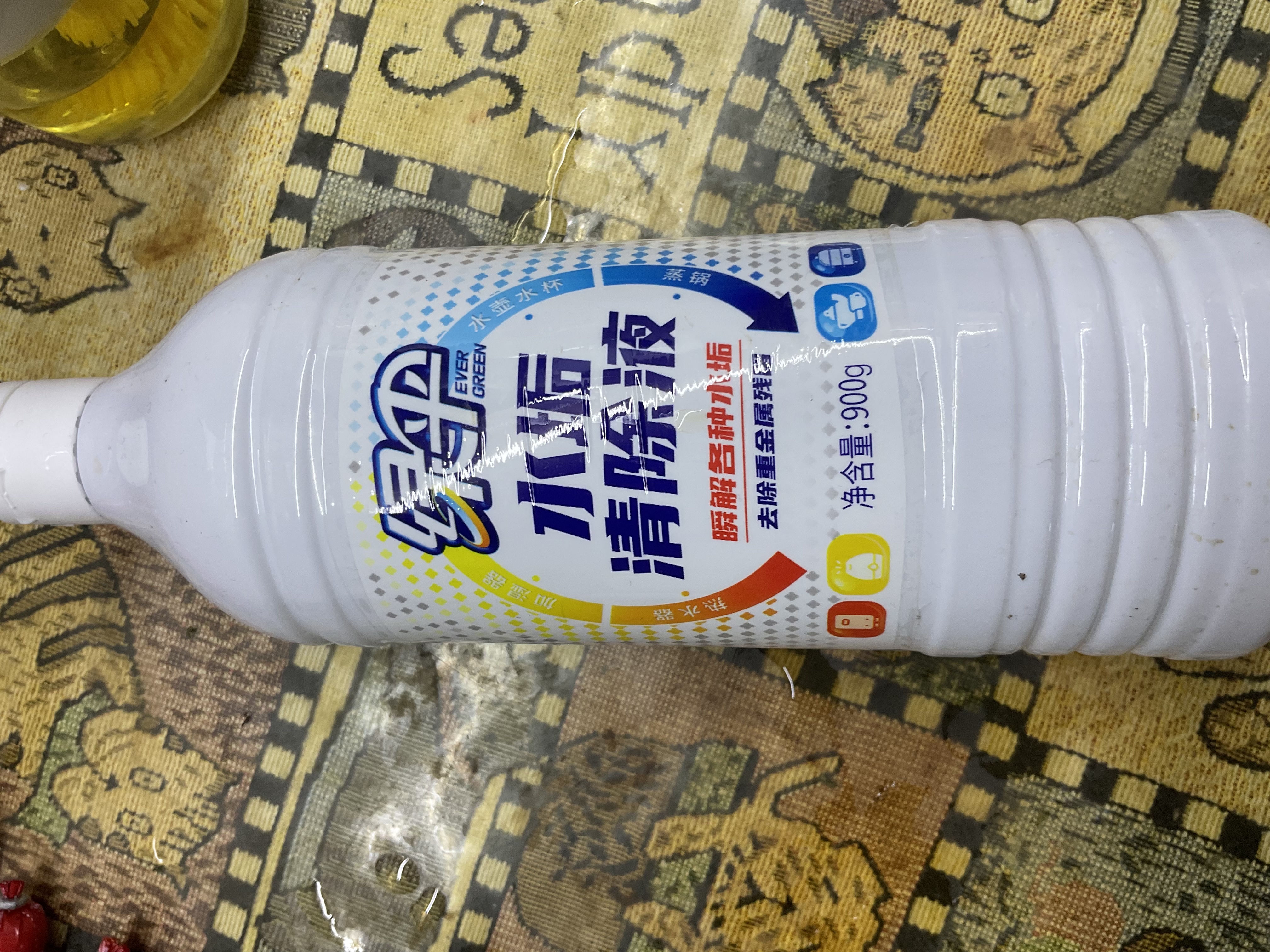 绿伞水垢清除液 电水壶饮水机清洁除垢剂 去除重金属残留 900g*4瓶 实拍图