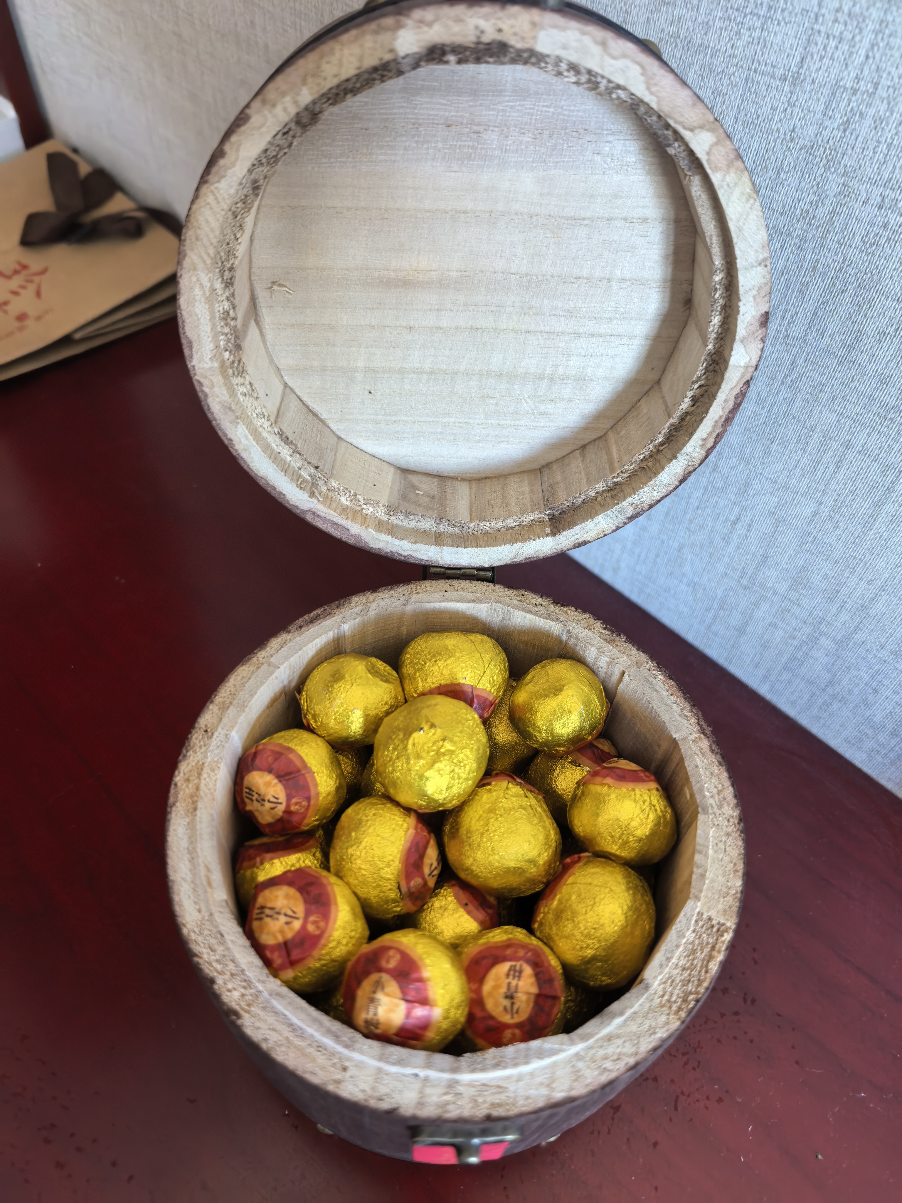 福茗源正宗真新会小青柑普洱茶500g 生晒陈皮熟普熟茶叶礼盒中秋礼盒 实拍图