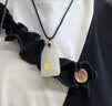周大生【生日礼物】黄金镶玉吊坠无事牌和田玉挂坠送男友女友 实拍图