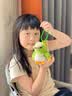 欣格仿真鹦鹉绿团子毛绒小彩啾溜圈手环啪啪圈宝宝学舌音乐儿童玩具 实拍图