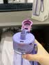 乐扣乐扣（LOCK&LOCK）运动喷雾水杯男女孩小学生上学专用儿童夏日大容量喷水壶户外杯子 香芋紫750ml 实拍图