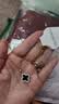 项链高级感女轻奢小众设计ins冷淡风锁骨链双面四叶草可水洗吊坠 金色 四叶花项链 A0292 实拍图