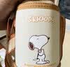 史努比（SNOOPY）儿童双饮保温杯吸管直饮316不锈钢大容量带杯套学生水壶580ML 粉 实拍图