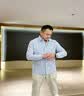 罗蒙（ROMON）长袖衬衫男商务休闲条纹衬衣男士职业正装外套男装RCS2K08-340 实拍图