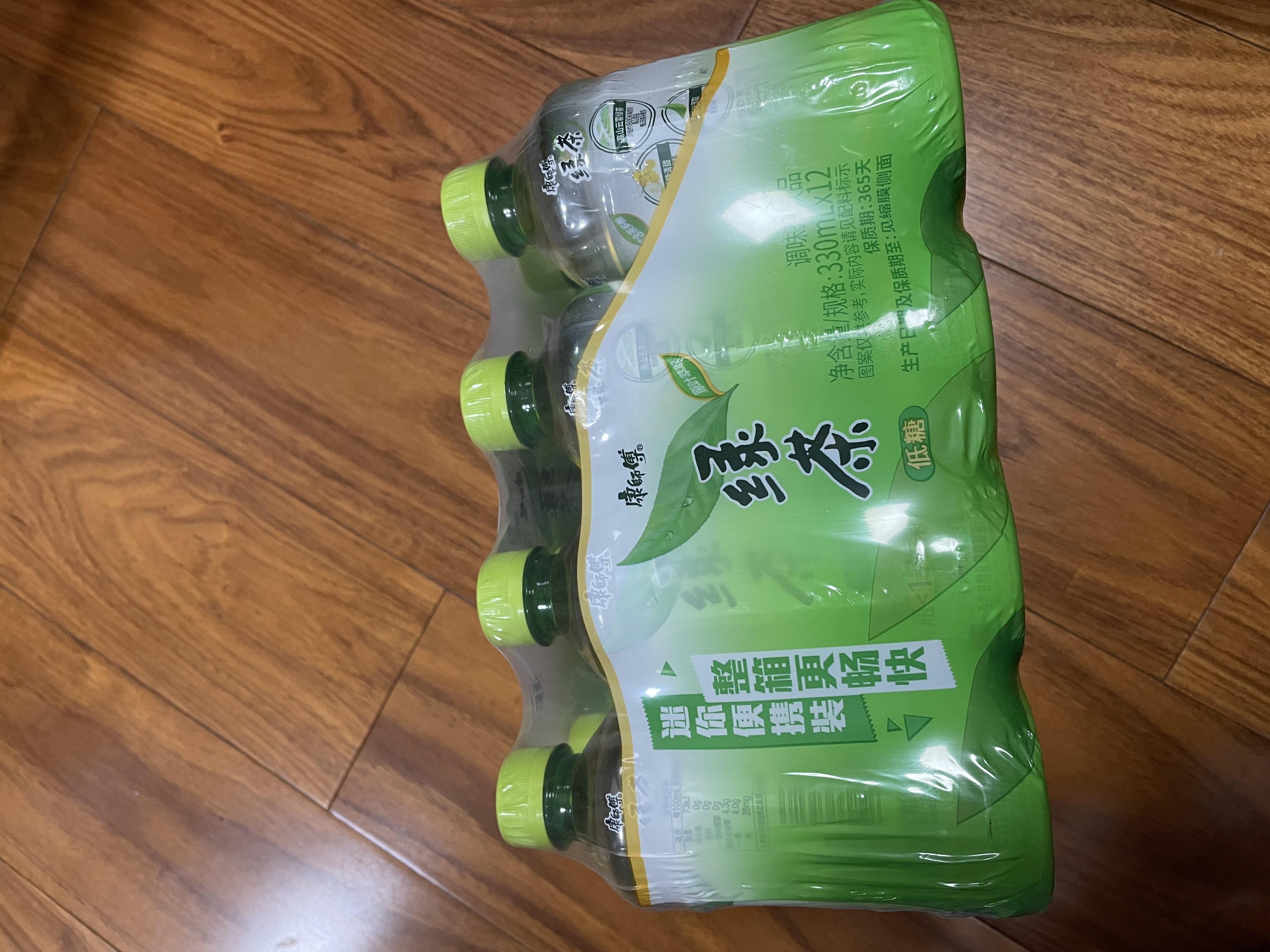 康师傅 绿茶 低糖茶饮料 小瓶整箱装 330ml*12瓶 热门商品 实拍图
