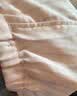 MUJI女式 无侧缝双层纱织 睡衣 家居服套装纯棉女装 粉红色条纹6A XL 实拍图