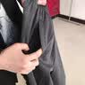 老爷车运动休闲裤子男士春秋季款中老年人宽松紧直筒裤夏天爸爸高腰裤装 深灰色秋季款 2XL 体重130-145斤 实拍图