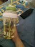 【京东物流】水杯冰霸吸管杯高颜值学生茶水分离大容量杯子 肚肚杯1个-浅绿色 实拍图