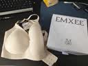 嫚熙（EMXEE）哺乳文胸春秋薄款舒适无痕聚拢前开扣怀孕喂奶哺乳内衣柔雾杏XL码 实拍图