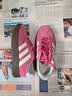 adidas「T头鞋」BARREDA休闲板鞋德训鞋男女阿迪达斯官方轻运动   粉色/汉玉白/树脂黄   36 实拍图