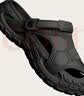 稻草人洞洞鞋抗菌男士钓鱼凉鞋户外穿运动大码防滑涉水沙滩拖鞋黑 46-47 实拍图