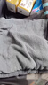 洁丽雅（Grace）浴巾A类纯棉成人男女家用柔软吸水速干全棉酒店大浴巾 深灰运动 实拍图