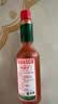 辣椒仔（Tabasco）辣椒酱原味调味汁60ml【配料干净】美国进口意大利面西餐辣酱 实拍图