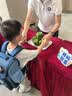 TigerFamily虎米小学生书包1-3年级减负护脊大容量双肩背包 小童【环保配灯】方块城市 #小贵族 实拍图