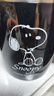 史努比（SNOOPY）保温杯304不锈钢马克咖啡杯家用喝水杯男士办公室茶杯女学生杯子 黑色420ML【带盖+杯刷+勺】 实拍图