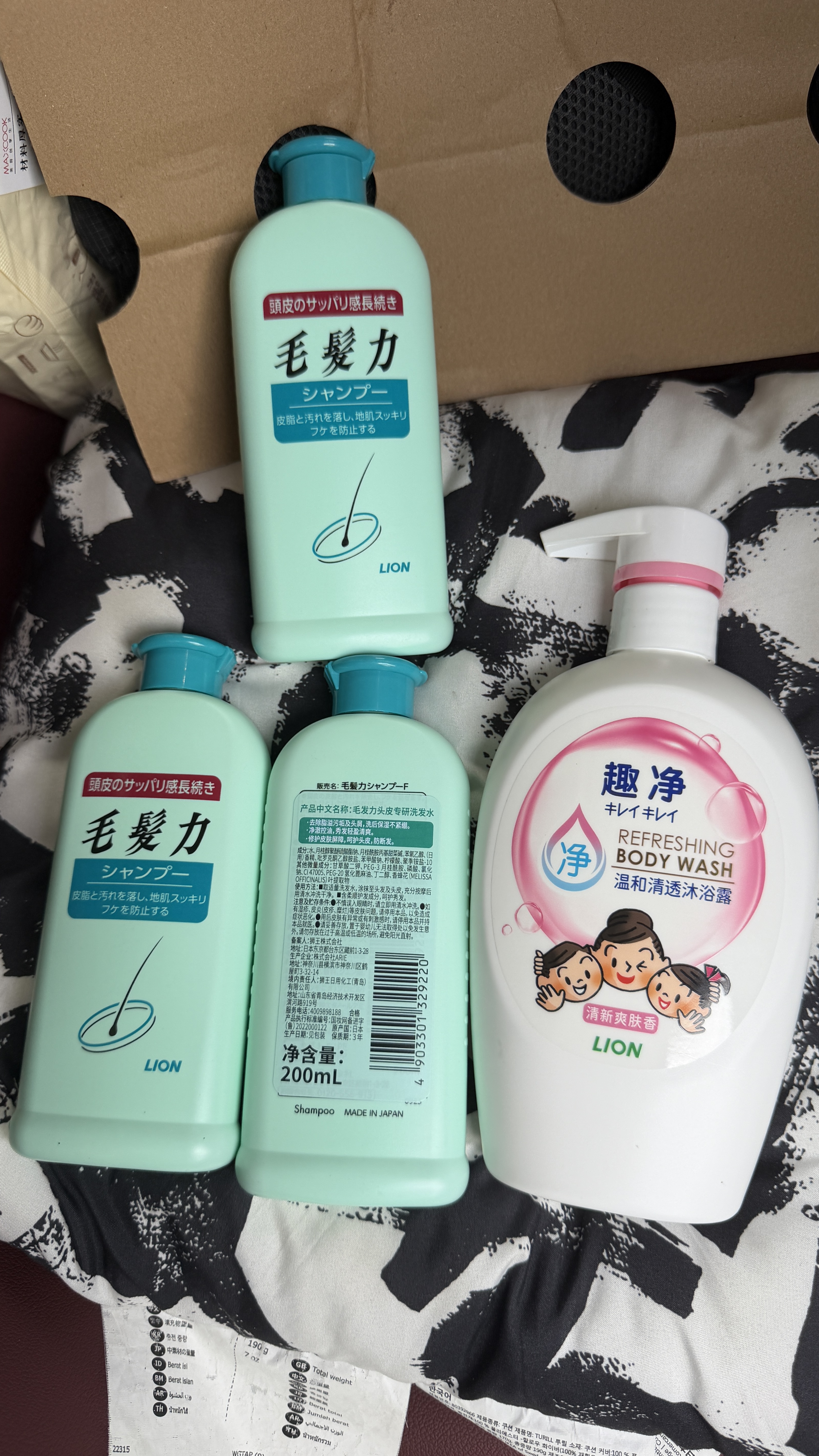 狮王（Lion）毛发力头皮专研洗发水200ml*3洗发膏深层洁净控油去屑止痒蓬松 实拍图