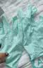 蓝帆医疗（blue sail+）聚氨酯空气手套超薄一次性无粉母婴洗碗宠物清洁手套2只装 M码 实拍图