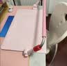 猫太子护栏坐姿矫正器儿童防低头写字矫正器小学生保护近视弯腰驼背幼儿姿势学习纠正坐读写桌面款神器粉 实拍图