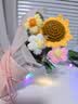 柏爱向日葵手工编织永生花束生日礼物女摆件实用幼儿园送老师教师节 实拍图