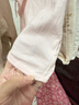 童泰婴儿连体衣春秋季纯棉衣服初生宝宝蝴蝶哈衣爬服和尚服粉色52cm 实拍图