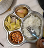 COOKSS儿童宝宝餐盘304不锈钢辅食分格餐盘 实拍图