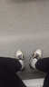 马登箭头德训阿甘鞋薄底训练健身板鞋网面透气运动男士夏季休闲鞋男鞋 米白色 【男士休闲鞋/鞋子男款/男鞋春秋款/情侣鞋】 43 男码-偏大一码 实拍图