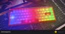 狼蛛（AULA）HERO 68XS镂空无线三模磁轴键盘RT电竞游戏专用双8K ARGB背光68键客制化机械键盘无畏契约 双8K【幻宇橙-雪神磁轴】无线三模 实拍图