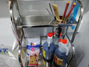 Boelter厨房置物架不锈钢调料架桌面调味品收纳架刀架厨房用具台面储物架 加厚两层30cm(带6挂钩+筷筒) 实拍图