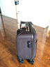 珉璐保罗（MINLUBAOLUO）商务拉杆箱行李箱男士飞机万向轮旅行箱20英寸登机箱皮箱子 咖啡色 16英寸横款【可登机】 实拍图