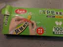 美丽雅一次性手套加厚100只食品级pe防漏厨房餐厅夜宵小龙虾家用大号 实拍图