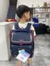卡拉羊书包小学生1-6年级防下坠减负护脊大嘴书包儿童书包双肩包男女生 （5维减负）藏青 【小号】小学低年级，身高135cm以下 实拍图