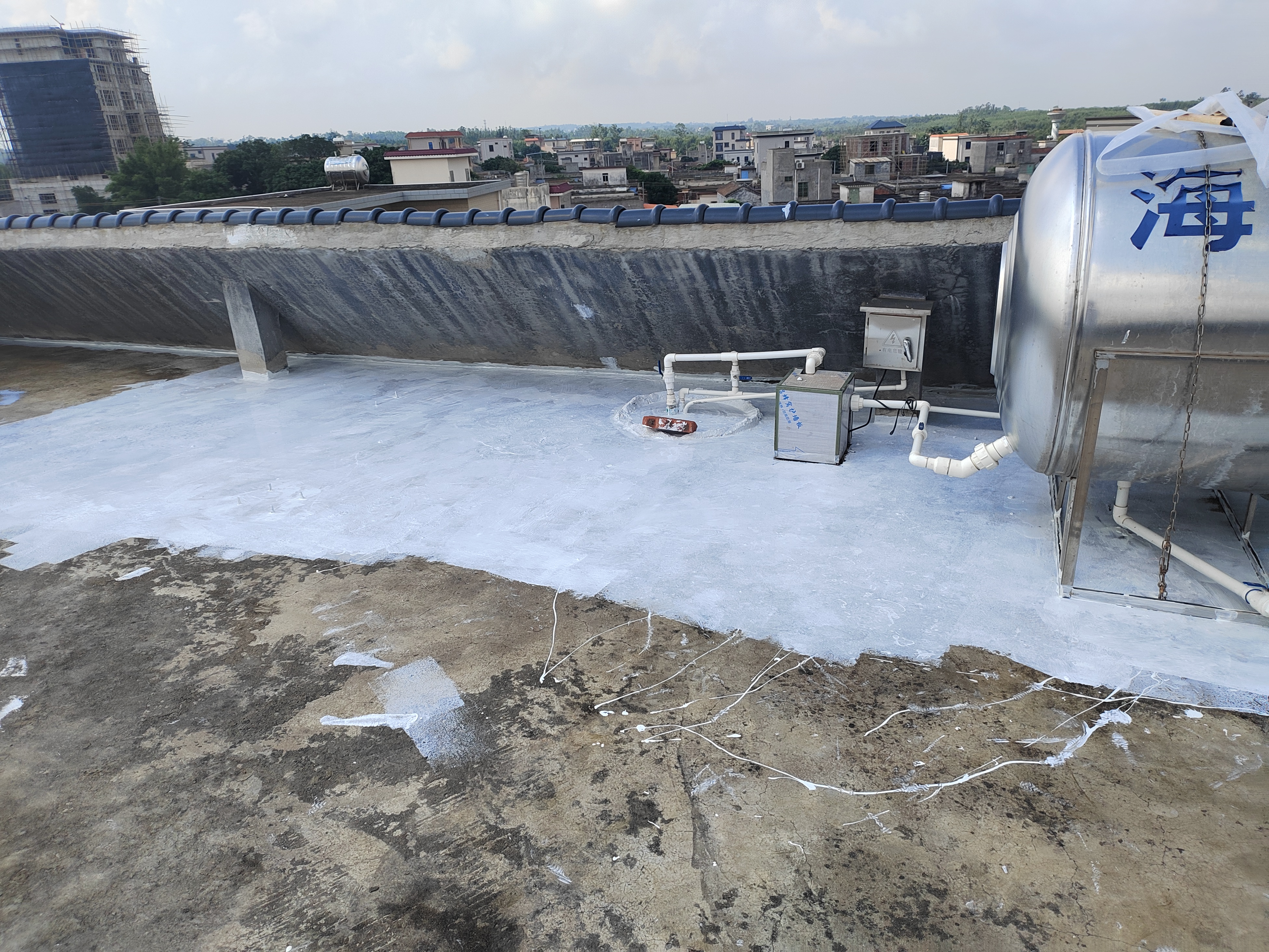 立邦防水涂料屋顶楼顶防水材料屋顶补漏材料防水胶补漏王隔热白色20KG 实拍图