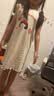 顶瓜瓜女童睡裙公主风纯棉夏季薄款小女孩家居服儿童亲子睡衣 粉色 110  实拍图
